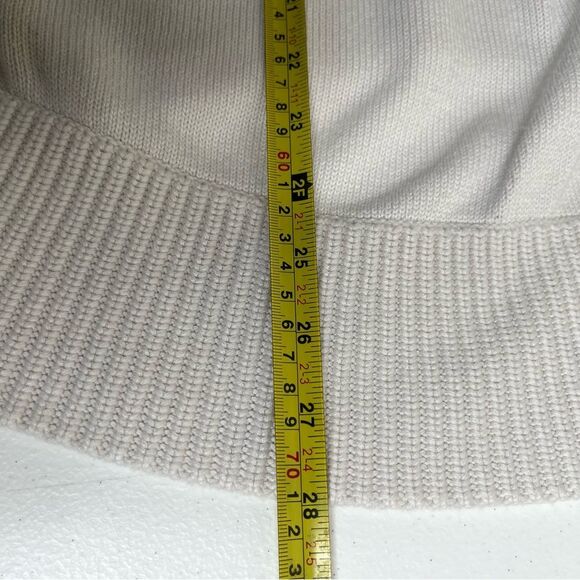 Chicos Cream Knit Sweater High Low Hemline Pullover Cotton Modal Womens Large - Picture 10 of 11
